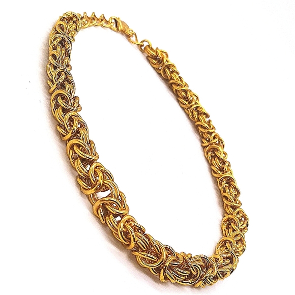 JENNIFER BEHR Byzantine Zyra 18K Gold Plated Signed Choker Necklace-NWOT - Picture 2 of 6